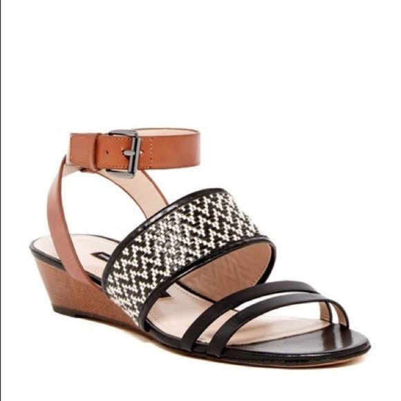 NEW French Connection Wiley Wedge Sandals - Picture 1 of 8